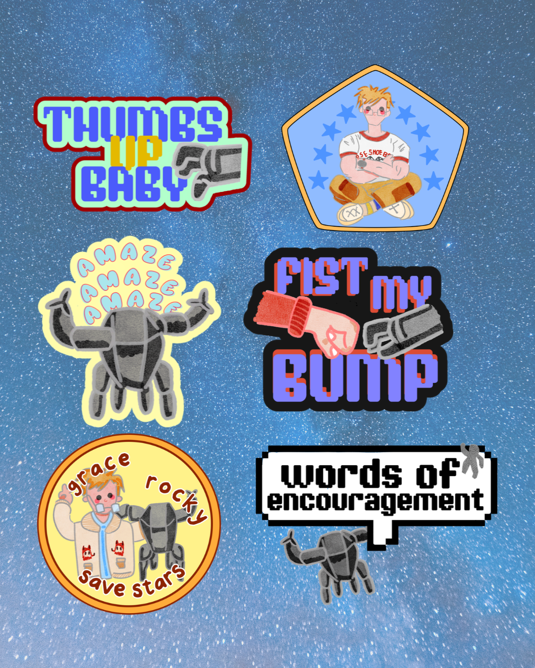 Project Hail Mary Stickers