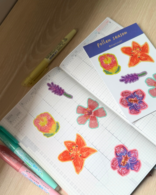 Pollen Season Sticker Sheet