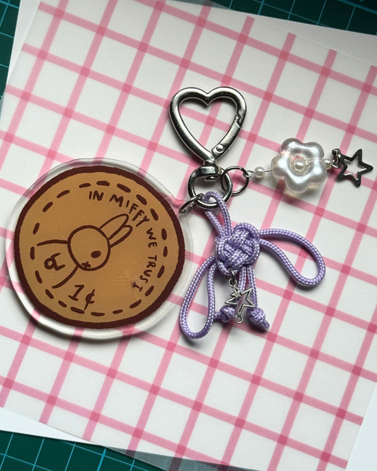 Lucky Miffy Penny Keychain