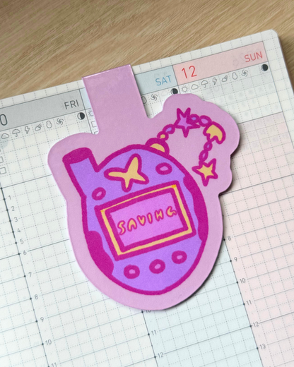 Pink Tamagotchi Magnetic Bookmark