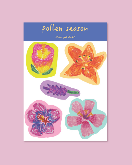 Pollen Season Sticker Sheet